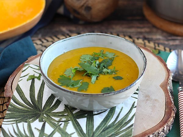Resepti Butternut- ja korallilinssikeitto