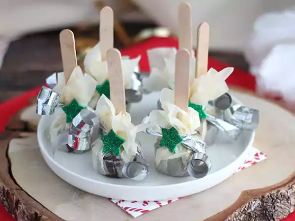 Resepti Kuuma suklaa tikkarit: tumma suklaa + carambar