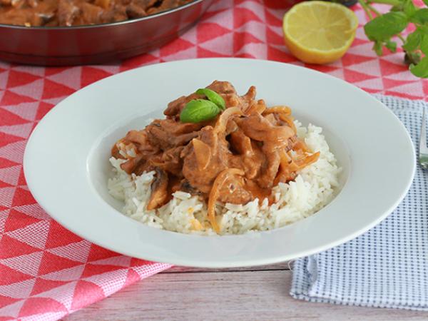 Resepti Nopea ja helppo bœuf stroganoff