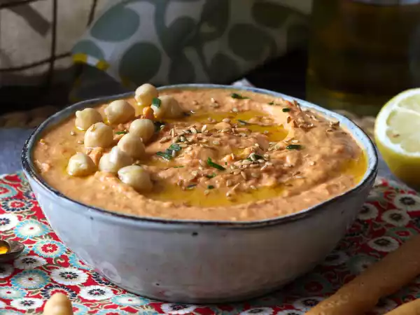 Resepti Punapippurihummus