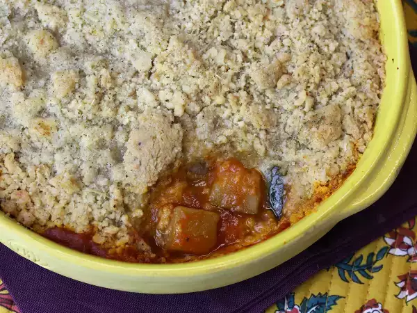 Resepti Ratatouille crumble, nopea ja helppo ruokalaji, jota rakastat!