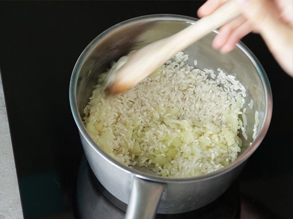 Juustorisotto chorizon kanssa - Valmistelu askel 2