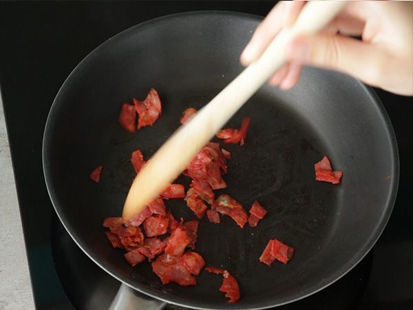 Juustorisotto chorizon kanssa - Valmistelu askel 6