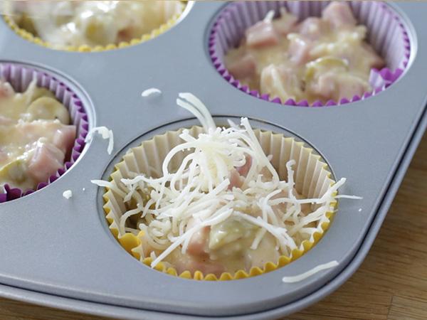 Suolaiset muffinssit aperitiiviksi - Valmistelu askel 4