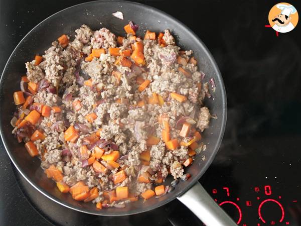 Brittiläinen Hachis parmentier - Paimenen piirakka - Valmistelu askel 2