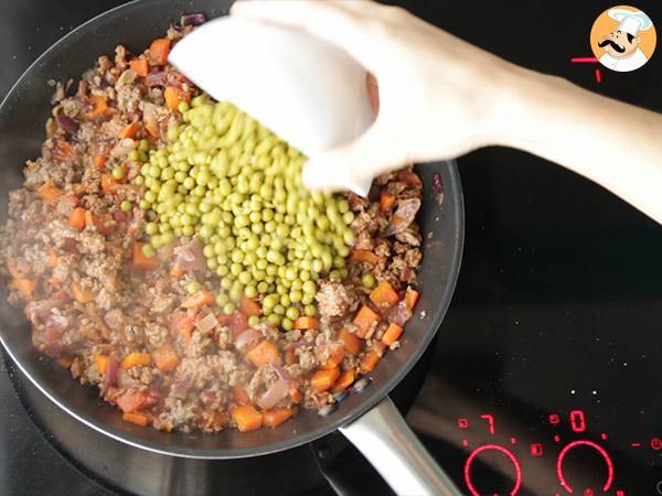 Brittiläinen Hachis parmentier - Paimenen piirakka - Valmistelu askel 3