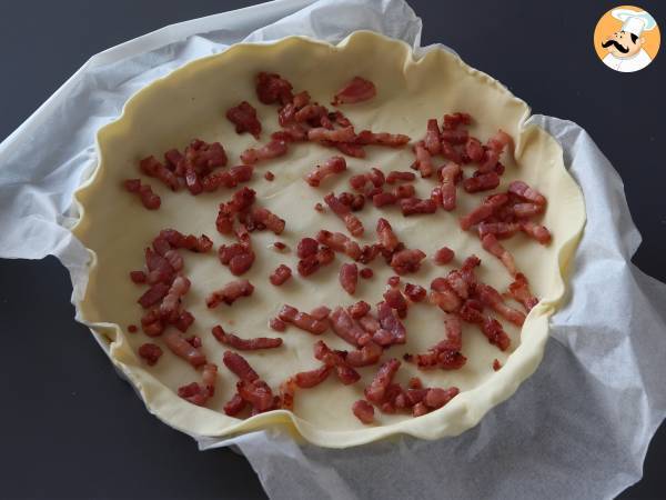 Helppo kotitekoinen quiche lorraine -resepti - Valmistelu askel 1