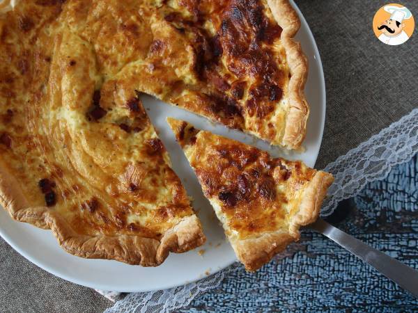 Helppo kotitekoinen quiche lorraine -resepti - Valmistelu askel 5