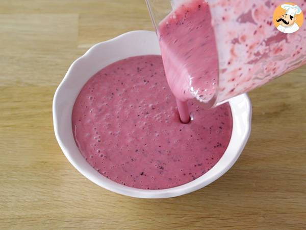 Punainen hedelmä Smoothie Bowl - Valmistelu askel 2