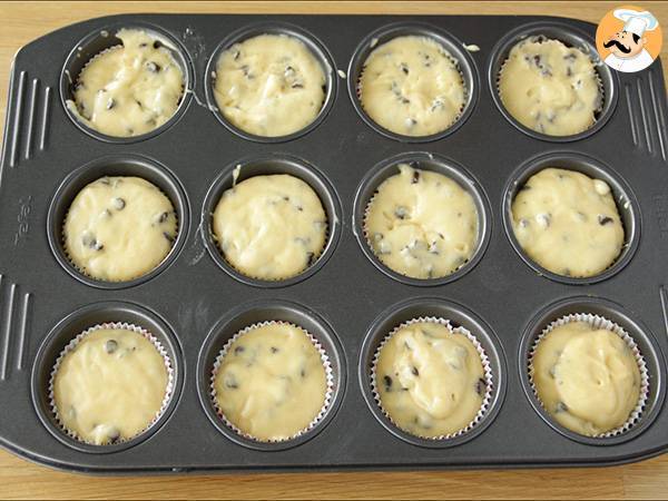 Suklaamuffinssit, amerikkalainen resepti - Valmistelu askel 3