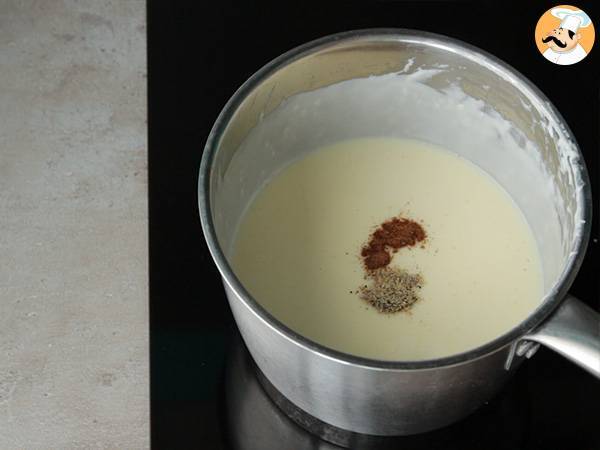 Béchamel-kastike, helppo resepti - Valmistelu askel 3