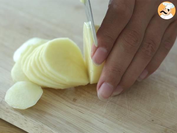 Gratin dauphinois: aito resepti - Valmistelu askel 1