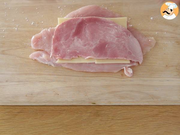 Kotitekoinen cordon bleu - Valmistelu askel 2