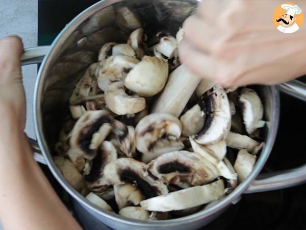 Sienikermakeitto - Valmistelu askel 2