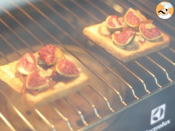 Bruschetta viikunoiden, parmesaanin ja parmankinkun kanssa - Valmistelu askel 4