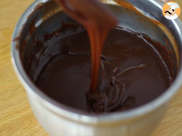 Hasselpähkinälevite, kotitekoinen Nutella - Valmistelu askel 2
