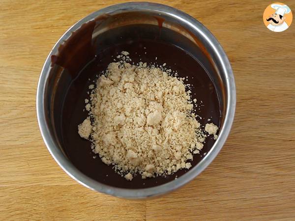 Hasselpähkinälevite, kotitekoinen Nutella - Valmistelu askel 3