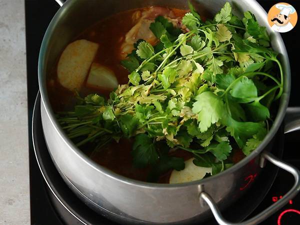 Perinteinen marokkolainen kana-couscous - Valmistelu askel 3