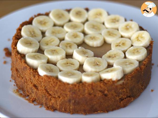 Banoffee, banaani- ja kinuskitorttu - Valmistelu askel 5