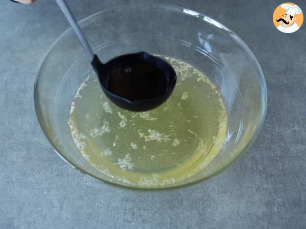Samppanjakeitto, juhlava cocktail - Valmistelu askel 2