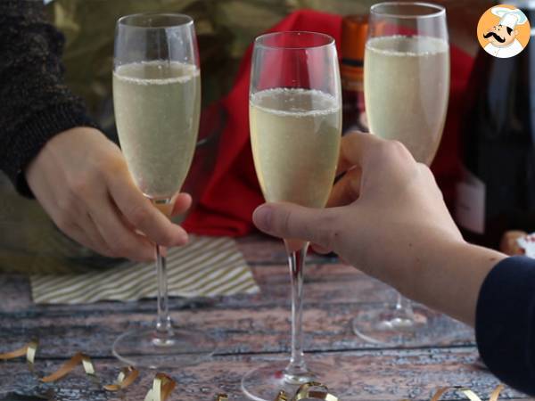 Samppanjakeitto, juhlava cocktail - Valmistelu askel 3
