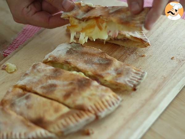 Raclette-juustolla täytetty calzone, savolaisittain - Valmistelu askel 6
