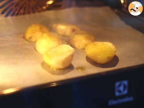 Perunalla täytetty raclette-voileipä - Valmistelu askel 2