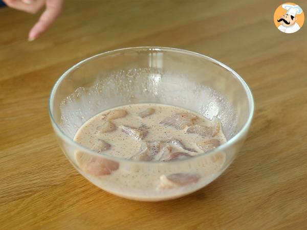 KFC-tyyliset rapeat kananpoikaset - Valmistelu askel 2