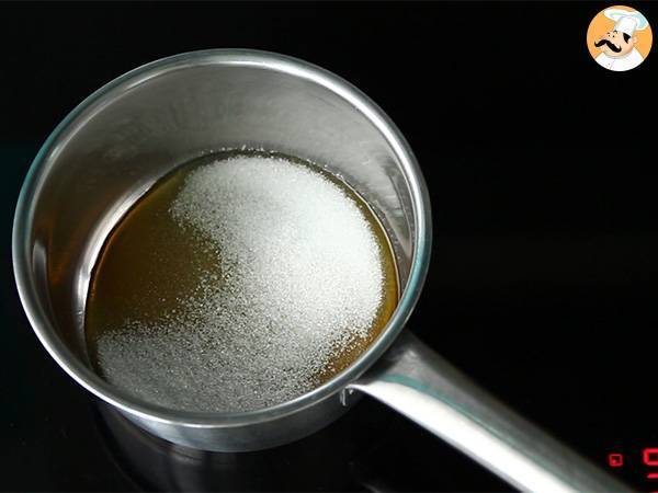 Kondensoidun maidon flan - Valmistelu askel 1