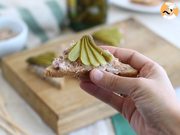 Rillette- ja suolakurkkotoastit - Valmistelu askel 5