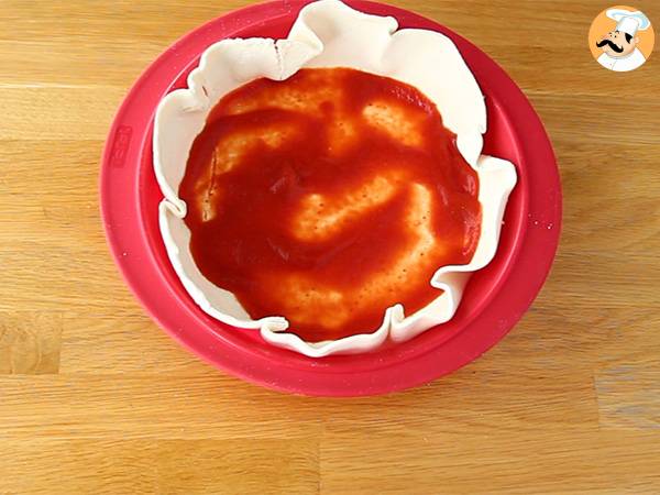 Hampurilaispiirakka, juustohampurilainen jaettavaksi! - Valmistelu askel 1