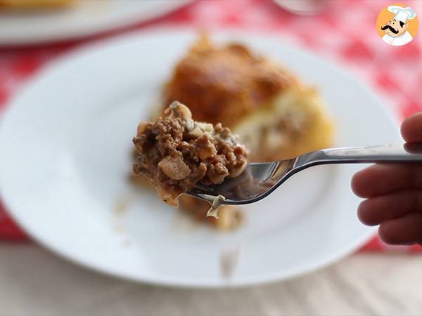 Hampurilaispiirakka, juustohampurilainen jaettavaksi! - Valmistelu askel 7