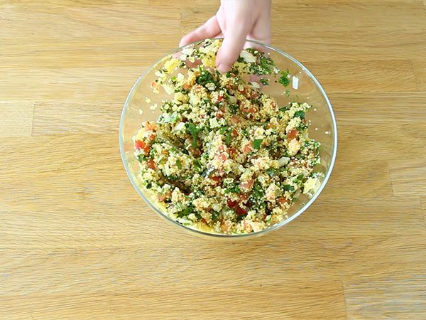 Erittäin helppo itämainen tabbouleh - Valmistelu askel 3