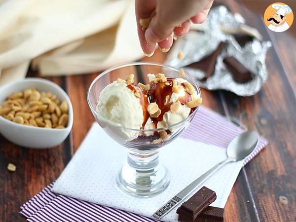 Sundae, makea amerikkalainen jäätelö - Valmistelu askel 4