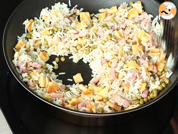 Nopea kantonilainen riisi, helppo resepti - Valmistelu askel 3