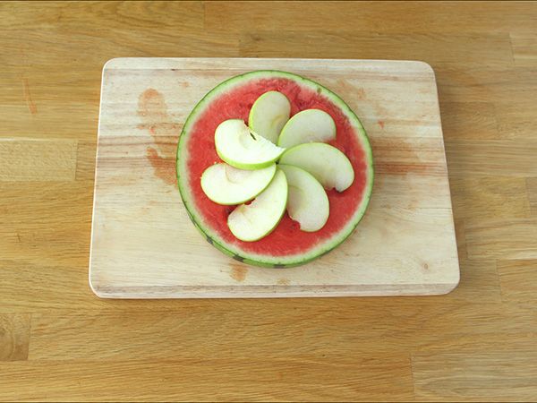 Vesimelonipizza - Valmistelu askel 2