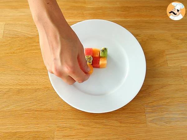 Hedelmäkuutio Rubik's Cube, design-hedelmäsalaatti - Valmistelu askel 2