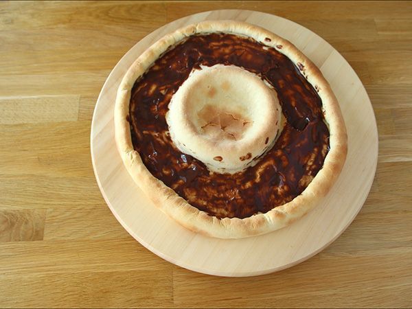 Pizza Kit Kat ja Suklaa Danette Jogurtti - Valmistelu askel 4