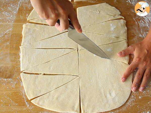 Kondensoitu maito croissantit - Valmistelu askel 4