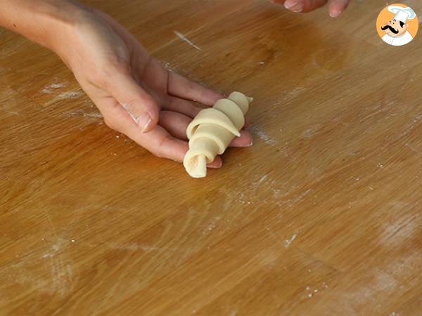 Kondensoitu maito croissantit - Valmistelu askel 5