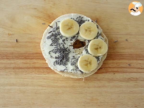 Suklaa-banaanibagel - Valmistelu askel 3