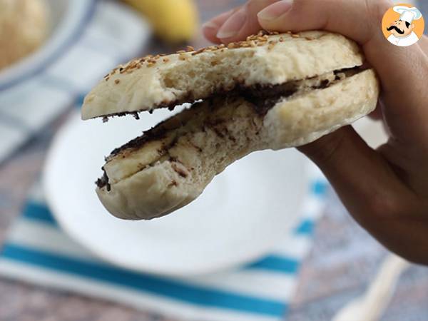 Suklaa-banaanibagel - Valmistelu askel 4