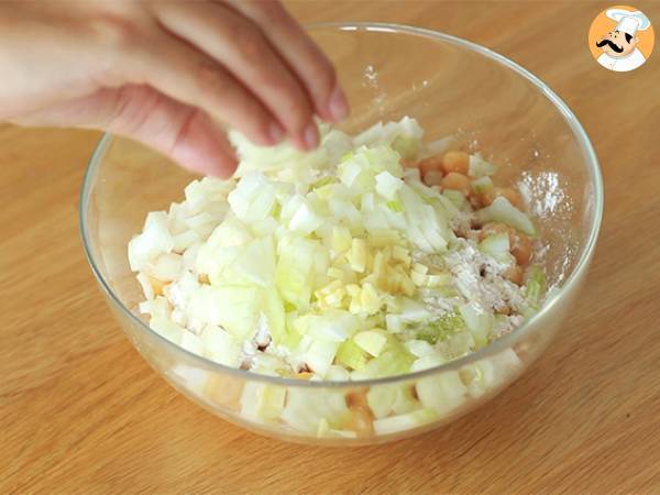 Falafelit, helppo ja nopea resepti - Valmistelu askel 1