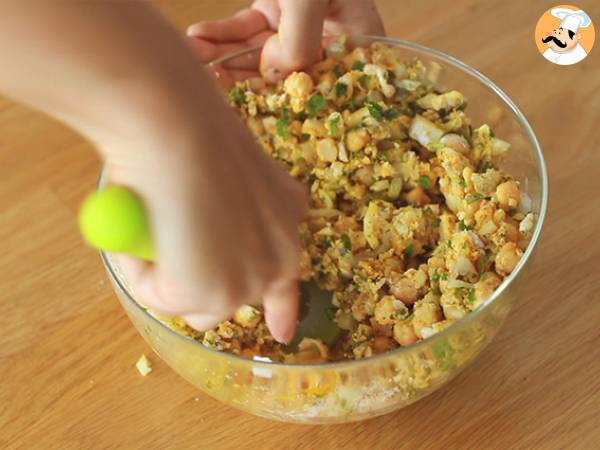 Falafelit, helppo ja nopea resepti - Valmistelu askel 3