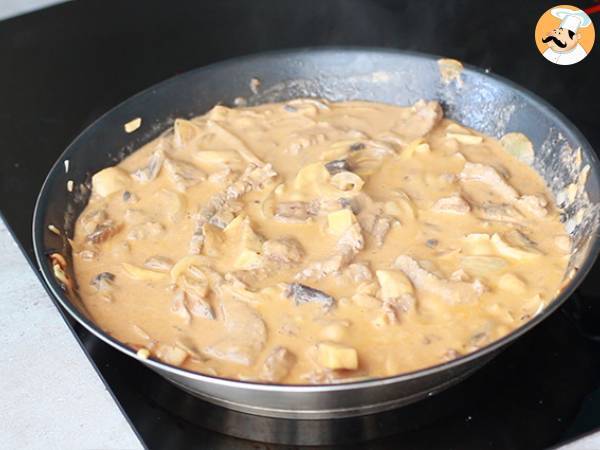Nopea ja helppo Bœuf Stroganoff - Valmistelu askel 5