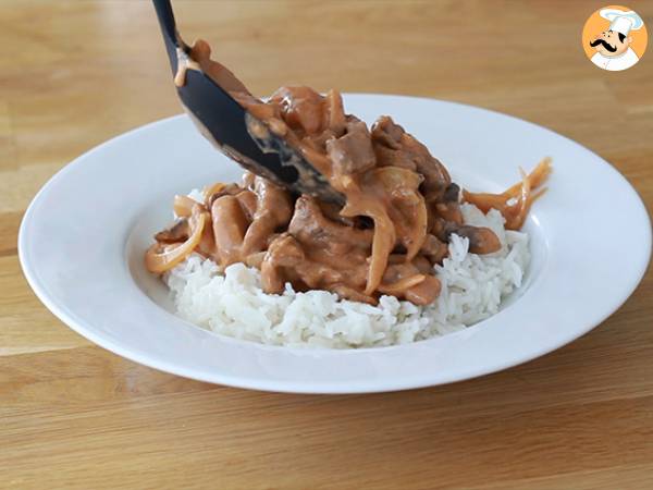Nopea ja helppo Bœuf Stroganoff - Valmistelu askel 6