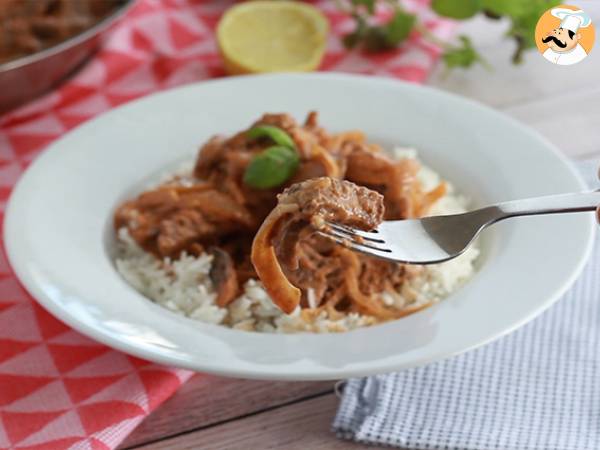 Nopea ja helppo Bœuf Stroganoff - Valmistelu askel 7