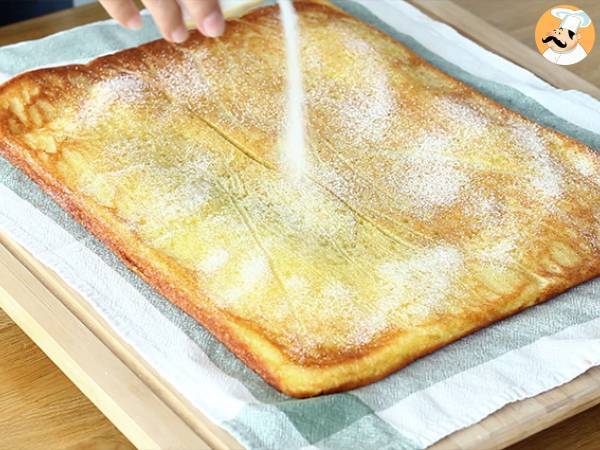 Portugalilainen appelsiinikääretorttu - Torta de laranja - Valmistelu askel 5