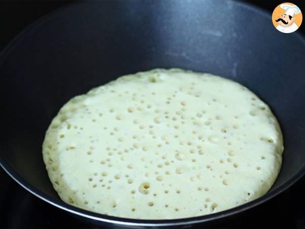 Baghrirs, marokkolaisia pannukakkuja, joissa on tuhat reikää. - Valmistelu askel 3