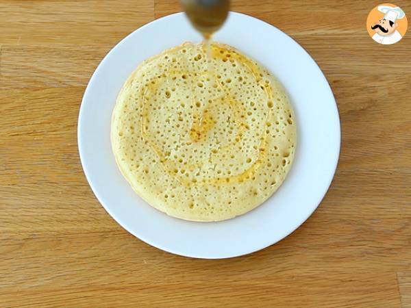 Baghrirs, marokkolaisia pannukakkuja, joissa on tuhat reikää. - Valmistelu askel 4